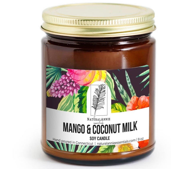 Summer/Spring Mango & Coconut Milk Soy candle
